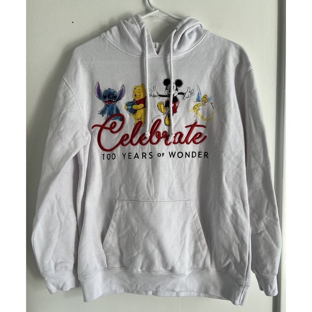 Disney 100th Anniversary CELEBRATE 100‎ Years Wonder Hoodie L 11-13 Mickey Mouse